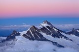 Le Finsteraarhorn au couchant, Oberland, Valais, Suisse