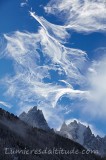 Nuages sur l'aiguille de Blaitiere et du Plan, Chamonix