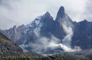 Eboulement de la face ouest du Dru, Chamonix