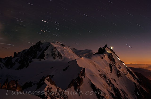 L'aiguille du Midi et le Mont-Blanc, Chamonix