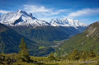 Vallee de Chamonix au printemps