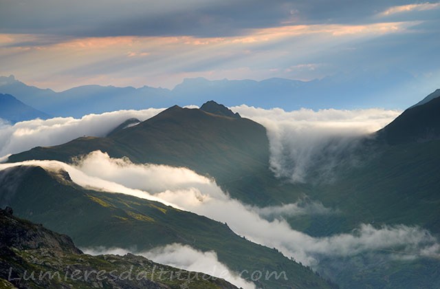 Mer de nuages sur le col de Balme