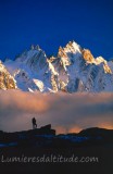 Face aux aiguilles de chamonix, Massif du Mont-Blanc, Haute-savoie, France