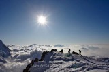 Montée au refuge des cosmiques, Massif du Mont-Blanc, Haute-savoie, France