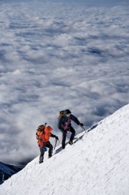 Ascension du Liskam, valais, suisse