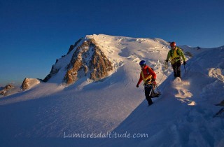 Sur l'arete a laurence, Massif du Mont-Blanc, Haute-savoie, France