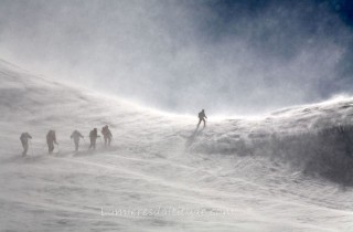 Tempete au col Serena, Val d'Aoste, Italie