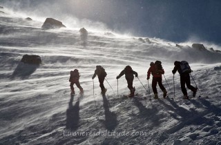 Tempete au col Serena, Val d'Aoste, Italie