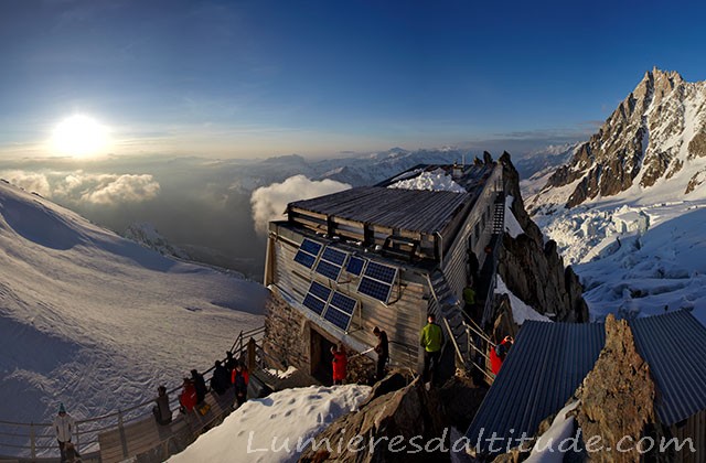 Le refuge des grands mulets, Massif du Mont-Blanc, Haute-savoie, France