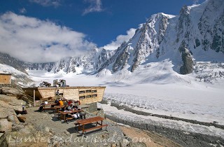 Le refuge d'argentiere, Massif du Mont-Blanc, Haute-savoie, France