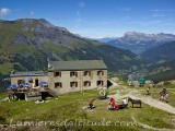 Le refuge de tres la tete, Massif du Mont-Blanc, Haute-savoie, France