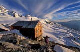 Le refuge albert 1er, Massif du Mont-Blanc, Haute-savoie, France