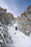 Ascension du couloir lafaille, Massif du Mont-Blanc, Haute-savoie, France