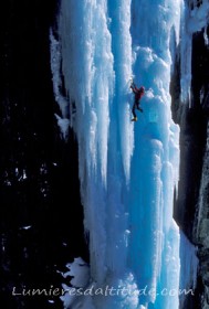 cascade de glace, Shiva,  Massif du Mont-Blanc, Haute-savoie, France