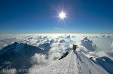Arrivee au sommet du mont-blanc, Massif du Mont-Blanc, Haute-savoie, France