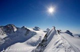 Sur les aretes du Lisksam, valais, suisse