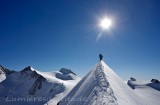 Sur les aretes du Lisksam, valais, suisse