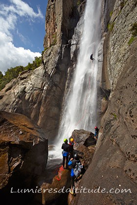 Cascade de Piscia Galllu, canyoning, Corse