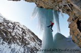 escalade de la cascade de glace Cogne, Italie