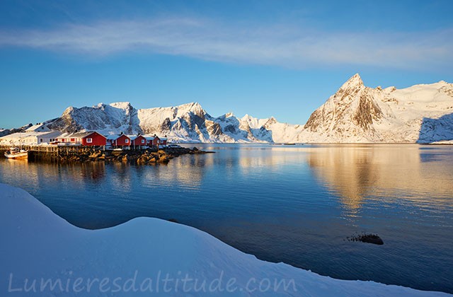 Maisons de pecheur,Hamnoya, Lofoten, Norvege