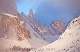 l'Aguja Bifida au lever du jour, Patagonie