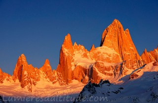 Le Fitz Roy au lever du jour, Patagonie, Argentine