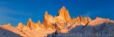 Le Fitz Roy et ses satelittes au lever du jour