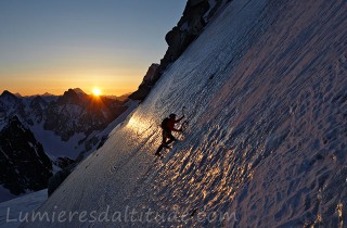 Ascension de la Pointe Lachenal, Chamonix