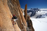 Ascension du versant sud de l'aiguille du Midi, Chamonix