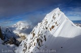 Sur l'arete sommitale de l'aiguille Verte, Chamonix