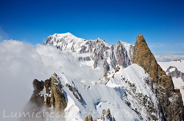 Sur les aretes de Rochefort; Chamonix, France