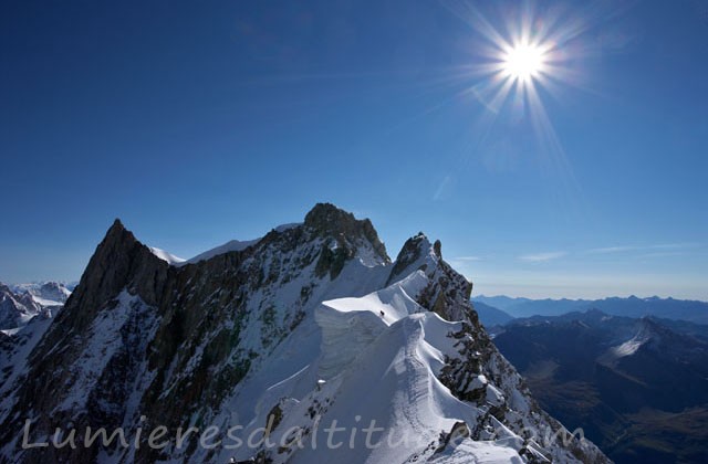 Sur les aretes de Rochefort; Chamonix, France