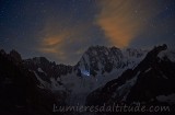 Les Grandes Jorasses de nuit, Chamonix