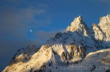 Lever de lune sur l'aiguille Noir de Peuteurey