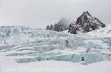 Les séracs de la Vallée Blanche et les aiguilles du Diable