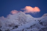 Nuages au couchant sur le Mont-Maudit, Chamonix, France