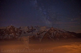 Mont-Blanc de nuit, Chamonix France