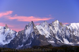 Aiguilles de Chamonix au couchant, Chamonix, France