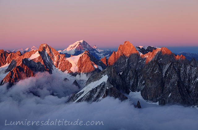 Le Grand Combin au couchant