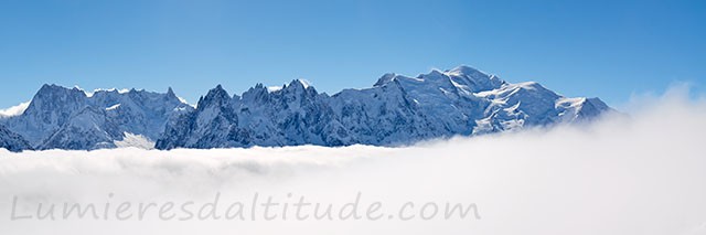 Des Grandes Jorasses au Mont-Blanc