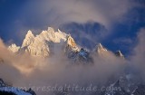 Nuage orographique sur l'aiguille du Plan, Chamonix