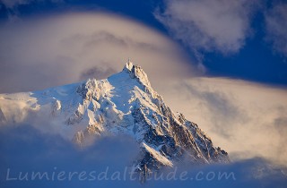 L'aiguille du Midi au couchant, Chamonix