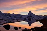 Le cervin, lac Stellisee, Valais, Suisse