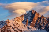 Nuages orographiques sur l'aiguille Verte, Chamonix