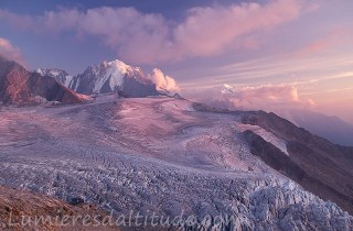 Le glacier du Tour au couchant, Chamonix