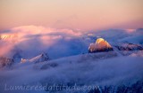 Dernieres lueurs sur l'aiguille de Leschaux