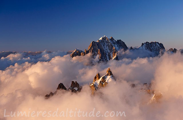 L'aiguille verte et l'aiguille du Plan