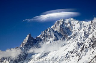 L'ane sur le Mont-Blanc versant Italien