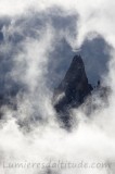 Coeur de nuage sur la Dent du Geant, Chamonix