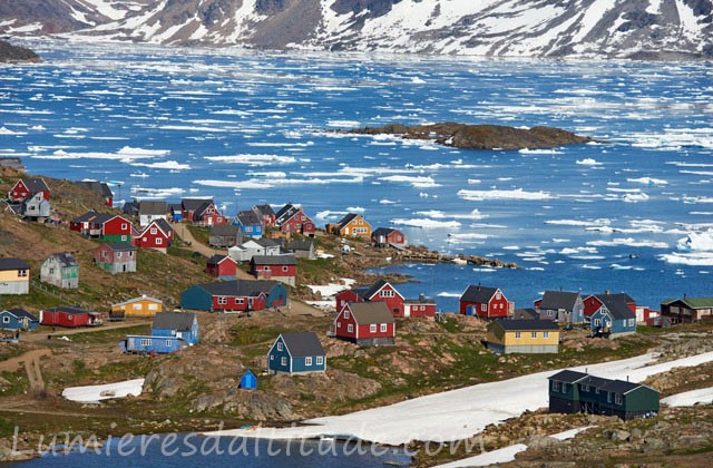 Groenland, village Inuit de Kulusuk 